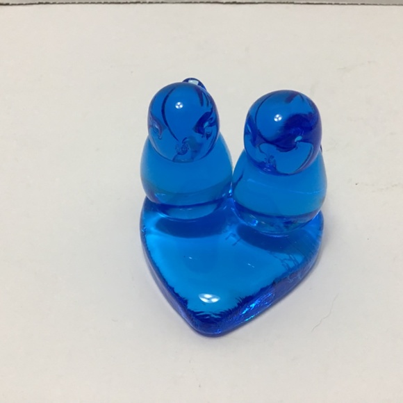 Bluebird of Happiness Leo Ward 1989 Double Birds on Heart Base Terra Studios - Picture 3 of 7